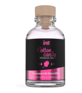 Masaje gel de calentamiento para besos con sabor a algodón de azúcar algodón de azúcar Intt 30 ml - notaboo.es