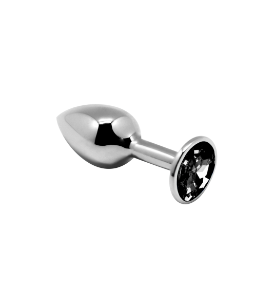 AL.Mini Metal Butt Plug Anal Pleasure Black S  - notaboo.es