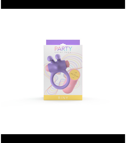 ANILLO VIBRADOR RINY C/ MANDO SILICONA LILA USB - 3 - notaboo.es
