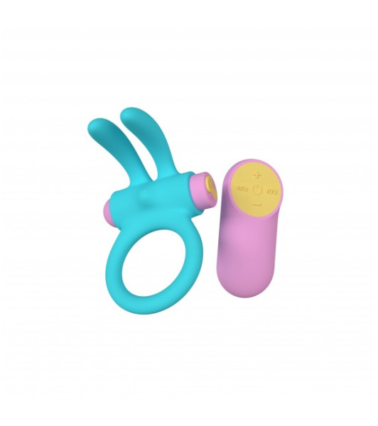 RINY VIBRATING RING W/ BLUE SILICONE USB CONTROLLER - notaboo.es