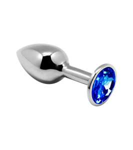 AL.Mini Metal Butt Plug Placer Anal Azul S - notaboo.es