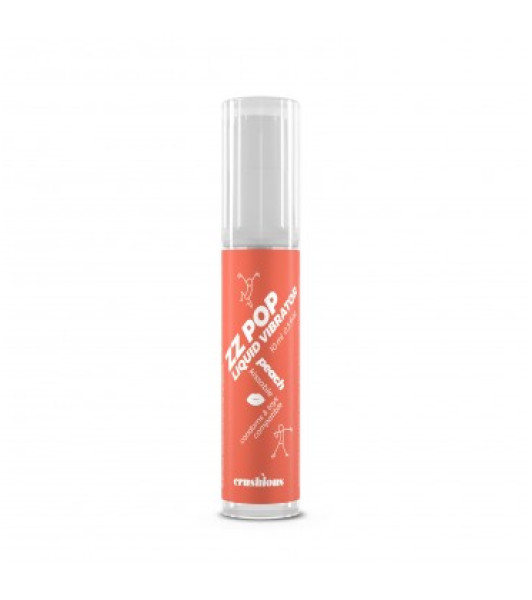 ZZ POP LIQUID VIBRATOR PEACH SCENT 10ML CRUSHIOUS CRUSHIOUS - notaboo.es