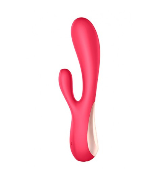 MONO FLEX VIBRATOR WITH APP AND BLUETOOTH SATISFYER RED - notaboo.es