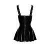 Mini vestido sexy con volantes XXL Noir Handmade F248, negro - 4 - notaboo.es