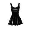 Sexy mini dress with ruffles XL Noir Handmade F248, black - 3 - notaboo.es