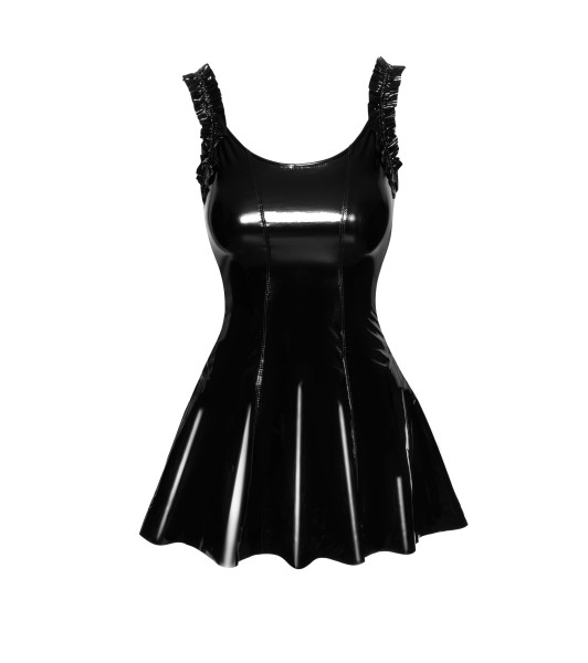 Sexy mini dress with ruffles XXL Noir Handmade F248, black - 3 - notaboo.es
