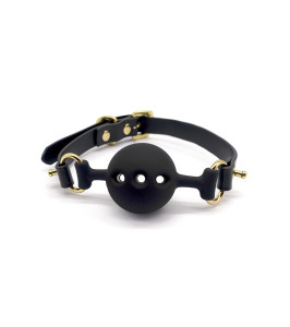 Silicone Breathable Small Ball Gag UPKO Black - notaboo.es