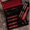 Luxury UPKO Italian Leather Bondage Tools Set with Case - Red  - 18 - notaboo.es
