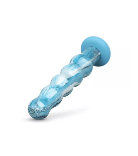 Gildo Ocean Flow Glass Dildo Blue 17 x 4 cm by Easytoys - 2 - notaboo.es