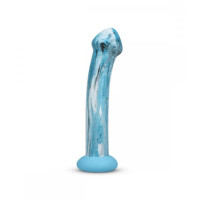 Gildo Ocean Glass Dildo Blue 17.6 x 3.8 cm by Easytoys