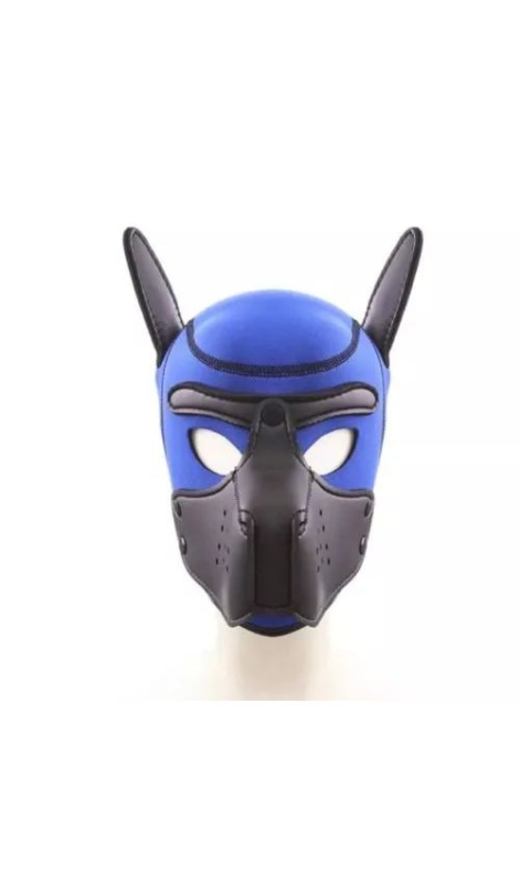 <p>Mascara de Perro Azul/Negro<br></p>