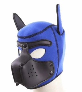 Mascara de Perro Azul/Negro - notaboo.es