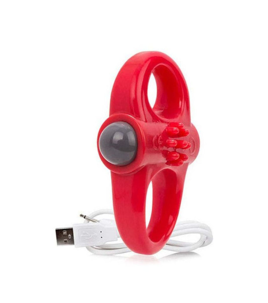 Anillo Vibrador Yoga Rojo de The Screaming O - 1 - notaboo.es