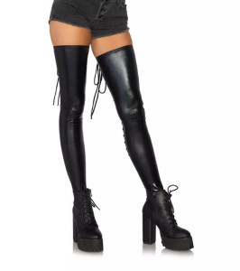 Wetlook lace up thigh highs M/L - notaboo.es