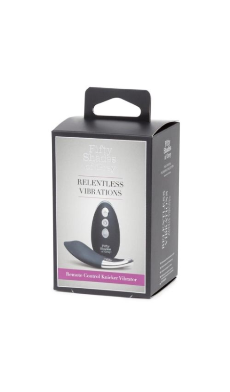 <p>50 sombras de Grey Vibraciones Implacables Panty Vibe Mando a Distancia Negro 7.6 cm<br></p>