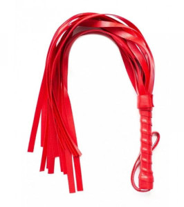 Whip With Twisted Handle Red by IDEA SM 45 cm - notaboo.es