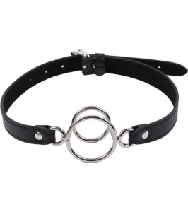 Metal Gag with Ring Black by IDEA SM - notaboo.es
