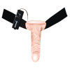 Fetish Fantasy Series 10″ Vibrating Hollow Strap On – Flesh - 2 - notaboo.es