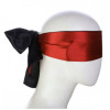 BDSM Masks Satin blindfold, 150 cm x 7.5 cm, red and black  - 2 - notaboo.es
