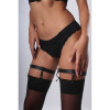 Candy Hero stocking garters, leather, black, L/XL - 3 - notaboo.es