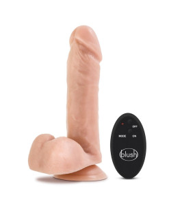Vibrator realistic on the suction cup Blush, with remote control, 16.5 x 4.5 cm - notaboo.es