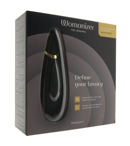 Estimulador de clítoris sin contacto Womanizer Premium 2, negro - notaboo.es