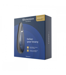 Estimulador de clítoris sin contacto Womanizer (Vumanayzer) Premium 2 Blueberry, azul - notaboo.es