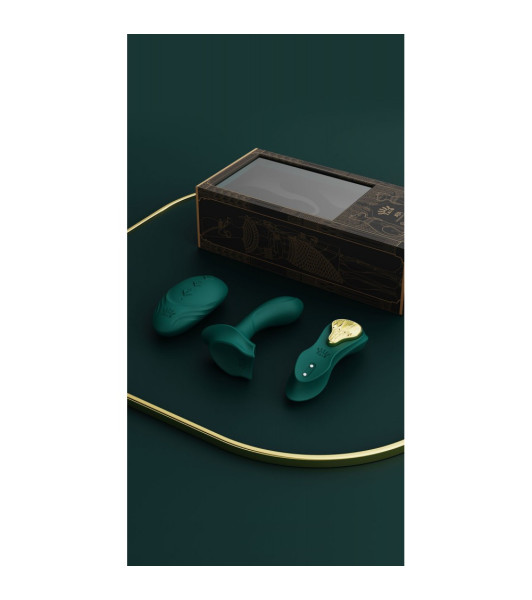 Panty vibrator AYA Zalo, with remote control, green - 3 - notaboo.es