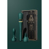 Micrófono vibrador Zalo Kyro Wand con boquillas, verde, 29 x 5,3 cm - 7 - notaboo.es