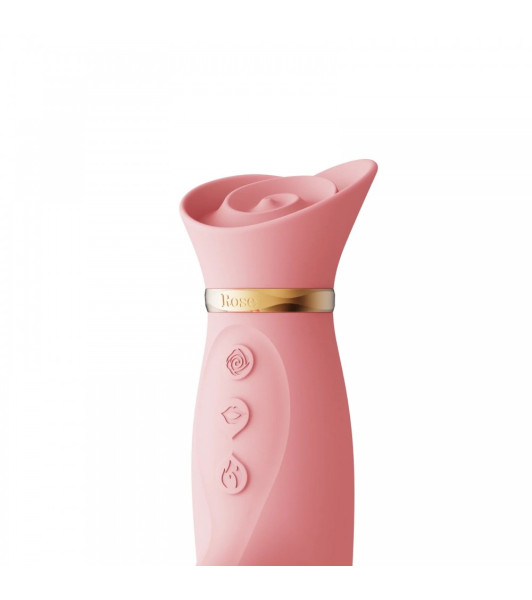 Rabbit vibrator Zalo Rabbit Thruster, with vacuum stimulation of the clitoris and heating, pink - 8 - notaboo.es