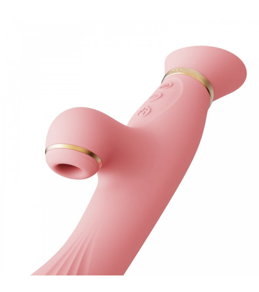 Rabbit vibrator Zalo Rabbit Thruster, with vacuum stimulation of the clitoris and heating, pink - 6 - notaboo.es
