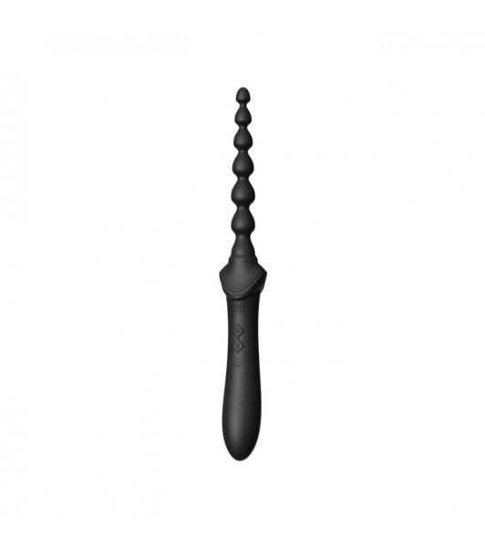 Double-sided universal vibrator ZALO BESS 2, with 4 nozzles and heating, black - 17 - notaboo.es