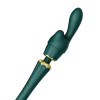 Vibrator microphone Zalo Kyro Wand with nozzles, green, 29 x 5.3 cm - 3 - notaboo.es