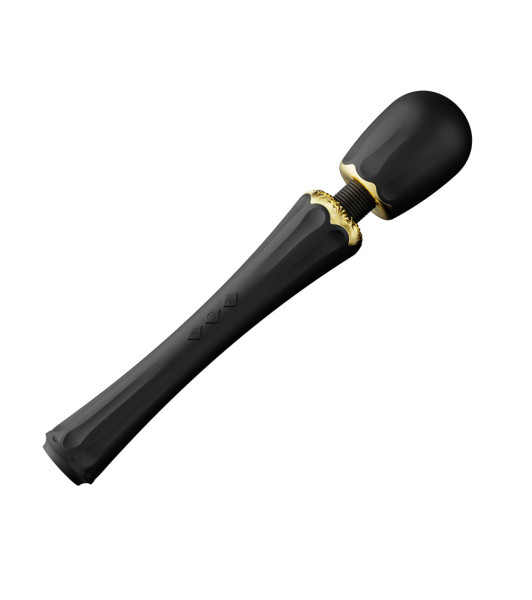 Micrófono vibrador Zalo Kyro Wand con boquillas, negro, 29 x 5,3 cm - 1 - notaboo.es