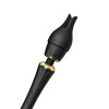 Vibrator microphone Zalo Kyro Wand with nozzles, black, 29 x 5.3 cm - 4 - notaboo.es