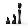 Vibrator microphone Zalo Kyro Wand with nozzles, black, 29 x 5.3 cm - 7 - notaboo.es