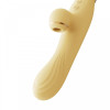 Rabbit vibrator Zalo Rabbit Thruster, with vacuum clitoral stimulation and heating, yellow - 5 - notaboo.es