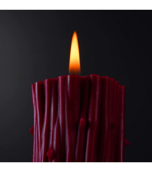 Candle low temperature UPKO Burning Thorn, red, 158 g - 4 - notaboo.es