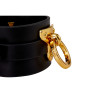 Ankle cuffs of Italian leather UPKO, black, L - 10 - notaboo.es