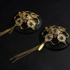 Pestils with rock crystal UPKO, made of Italian leather, black - 1 - notaboo.es