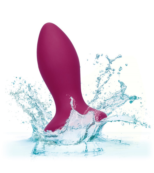 Anal plug with crystal Cal Exotics, with vibration, purple, 9.5 x 3.2 cm - 1 - notaboo.es
