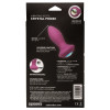 Anal plug with crystal Cal Exotics, with vibration, purple, 9.5 x 3.2 cm - 4 - notaboo.es