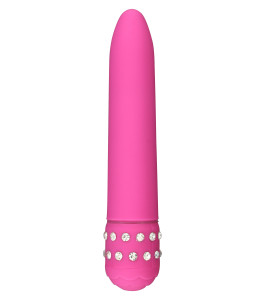 ToyJoy crystal vibrator, pink, 15 x 2.5 cm - notaboo.es