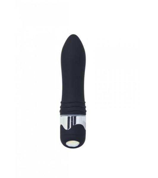 Vibrator with crystal Toyz4Lovers, black, 16 x 3.5 cm - notaboo.es