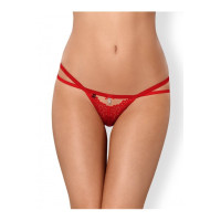 Sexy thong with lace Obsessive, red, S/M