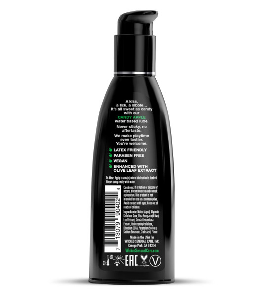 Water-based oral lubricant Wicked, caramel apple flavor, 60 ml - 2 - notaboo.es