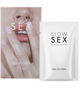Mint-flavored oral sex strips Slow Sex Bijoux Indiscrets, 7 pieces - notaboo.es