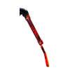 Snakeskin embossed flogger, red and black, 46 cm - 1 - notaboo.es