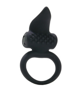 Erection ring with vibration and relief Adrien Lastic, black, 2.7 cm - notaboo.es