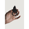 Anillo de erección con vibración y relieve Adrien Lastic, negro, 2,7 cm - 4 - notaboo.es